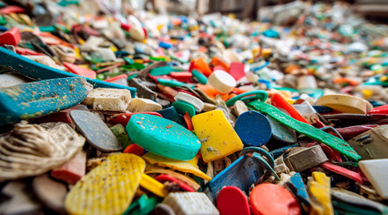 Fototapeta premium recyclable materials, plastic