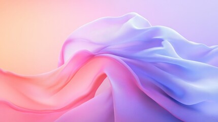 Fototapeta premium Abstract wave of soft fabric