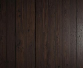 Fototapeta premium Dark wood planks, vertical grain, shadows, luxurious feel, high resolution, dark wood planks