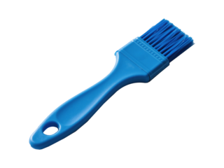 Blue Silicone Basting Brush, Durable Cooking Tool for Sauces, Compact and Functional Design Isolated On White Transparent Background PNG Object Cut Out Social Media Modern Minimal Editable Banner