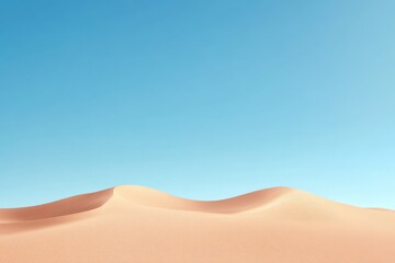 Sand dunes against clear sky