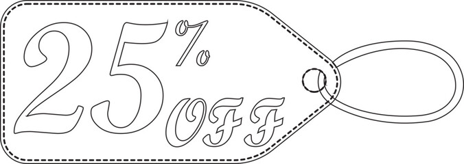Sale tag line art icon .Various discount stickers, sale badge templates with sale percentage symbols, discount price tag.sales label collection suitable for design promotion media.