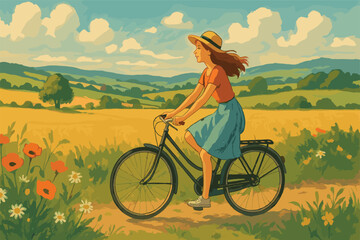 Obraz premium Nature adventure linear icons - outline style hiking and outdoors symbols for exploration: backpack, compass, tent, campfire, mountain, map, binoculars, canoe.