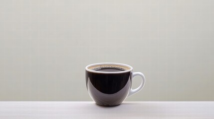 Obraz premium An elegant coffee cup sitting aglow with morning light offering a perfect start to your day