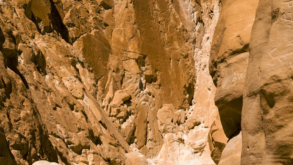 high rocky mountains in the desert in Egypt Dahab South Sinai