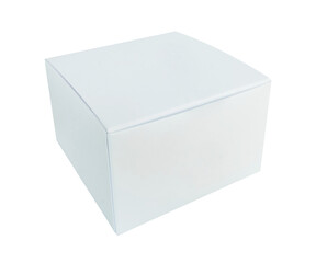 white packaging box isolated on white