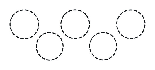 Abstract dotted circular pattern design for creative backgrounds and prints