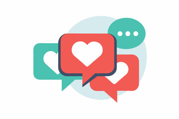 heart with speech bubble