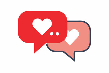 heart with speech bubble
