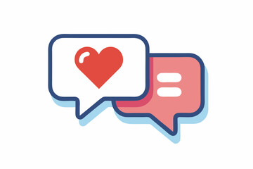 heart with speech bubble