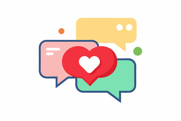 heart with speech bubble