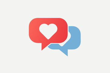 heart with speech bubble