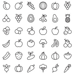 Food icon collection. Containing meal, restaurant, dishes and fruits icon., Food icon, Restaurant Food and others icon