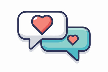 heart with speech bubble