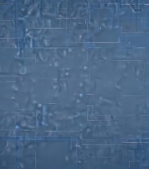 Abstract blueprint background, geometric shapes, technical lines, vibrant blue hues, illustration, line