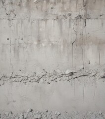 Obraz premium Rough, whitewashed concrete wall texture Deep crevices, uneven surface , minimalist, cement, chipped