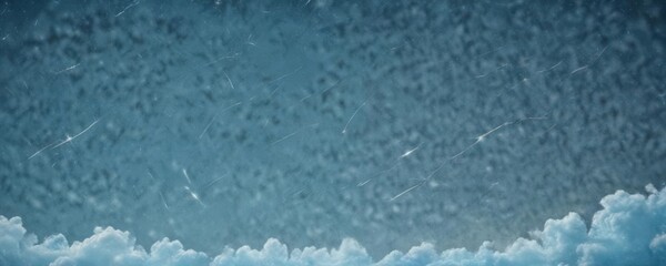 Antique sky blue paper, star dust, cloud wisps, worn edges , worn, blue, space