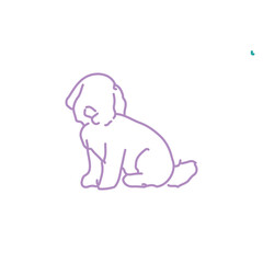 Attractive Hand Drawn Doodle Dog Animals Vector Illustration