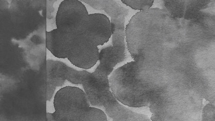 墨で描いた背景イラスト、花の水墨画、隅で描いた日本画、水彩で描いた花の絵、