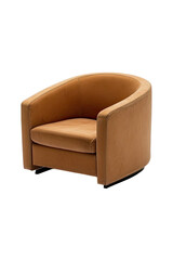 Cream armchair, rounded design