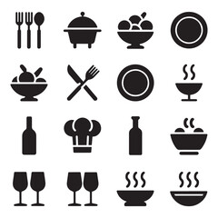Food icon collection. Containing meal, restaurant, dishes and fruits icon., Food icon, Restaurant Food and others icon