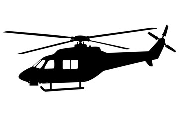 helicopter silhouette vector illustration