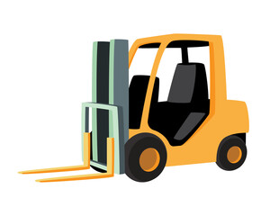 Cartoon Forklift Illustration