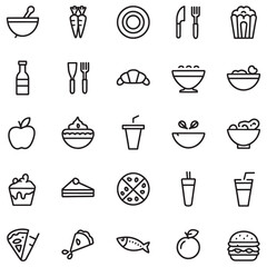Food icon collection. Containing meal, restaurant, dishes and fruits icon., Food icon, Restaurant Food and others icon