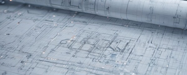 Technical drawing style photo mockup on blueprint paper, gridded , construction, graphic, drafting