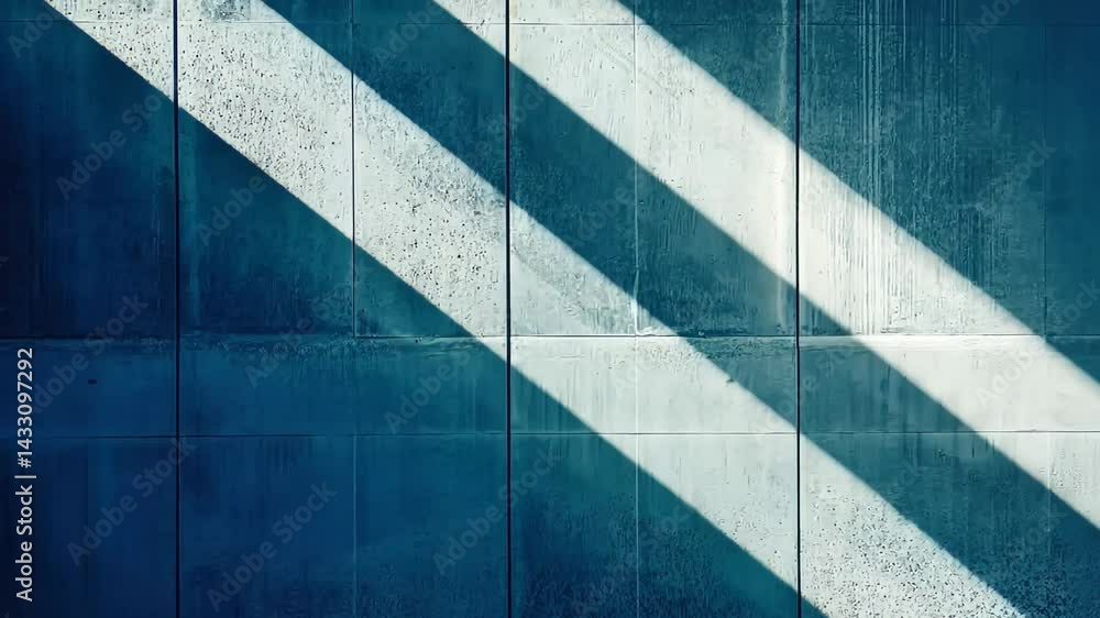 Aufkleber sunlight dances on the textured concrete wall, creating a captivating interplay of shadows and light
