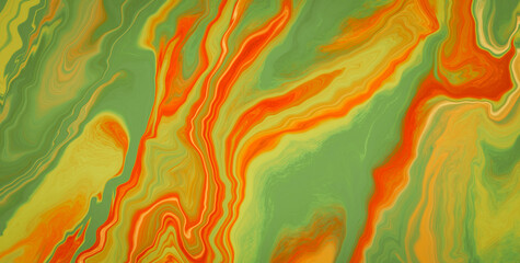 Eclectic and Expressive Painted Dreamscape Infused with an Array of Colors and Abstract Forms
