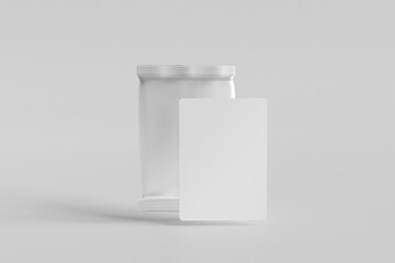 Trading card display mockup