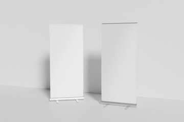 roll banner standing mockup