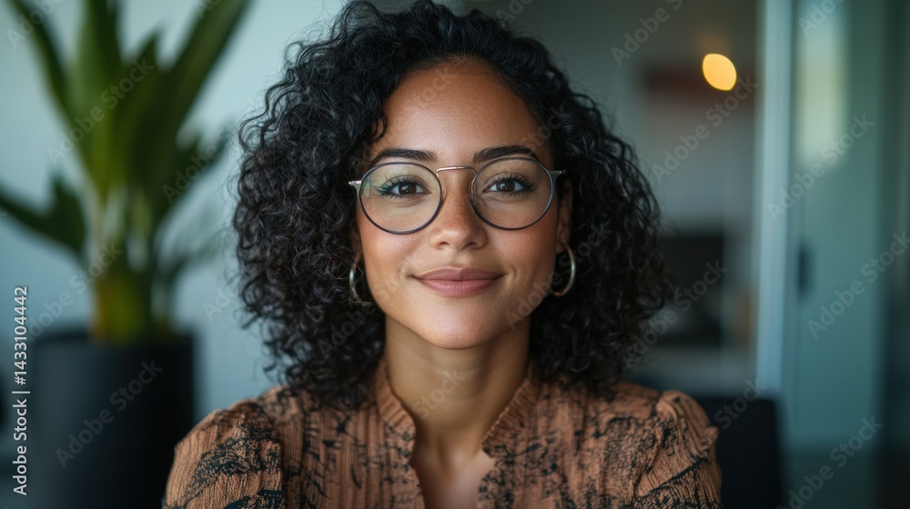 Aufkleber empowered professional inclusive workspace authenticity - diverse millennial entrepreneur embodying 