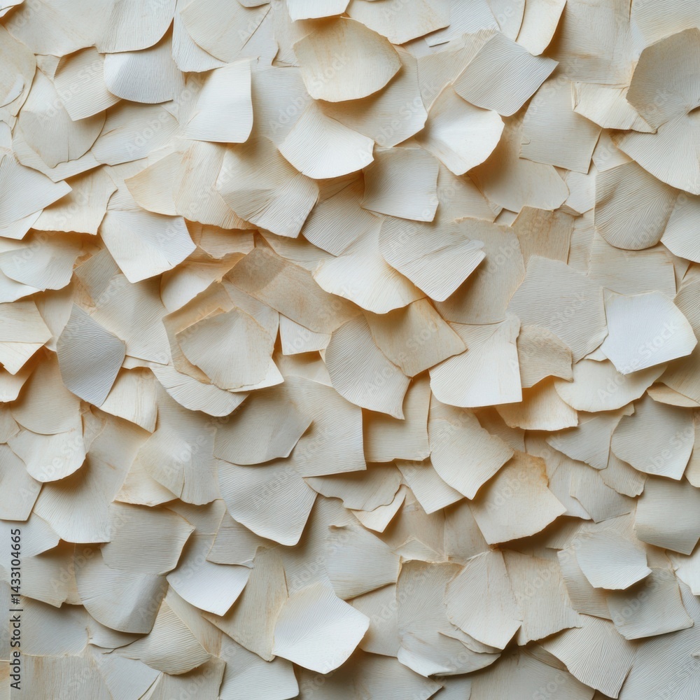 Aufkleber minimalist paper texture landscape layered organic sculptural abstraction in neutral tones - contemp