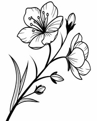 This design features clean outlines, soft curves, and a modern aesthetic, making it ideal for tattoos, logos, stationery, fabric prints, or digital design. 