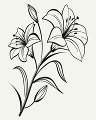 This design features clean outlines, soft curves, and a modern aesthetic, making it ideal for tattoos, logos, stationery, fabric prints, or digital design. 