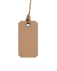 price tag, blank paper tags on transparent background