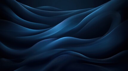 Obraz premium Deep blue, flowing, undulating abstract design.