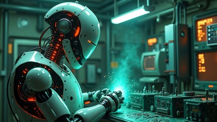 Fototapeta premium Indoor operation scenarios for robots