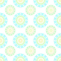 vector seamless pattern with flowers
