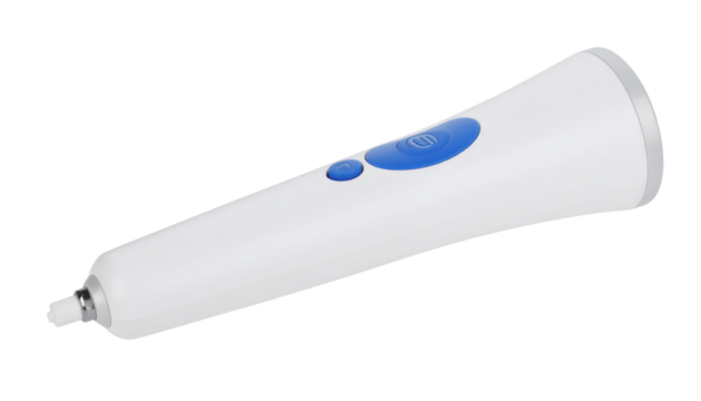 UV sterilizing wand for personal items, compact travel version, isolated on transparent background