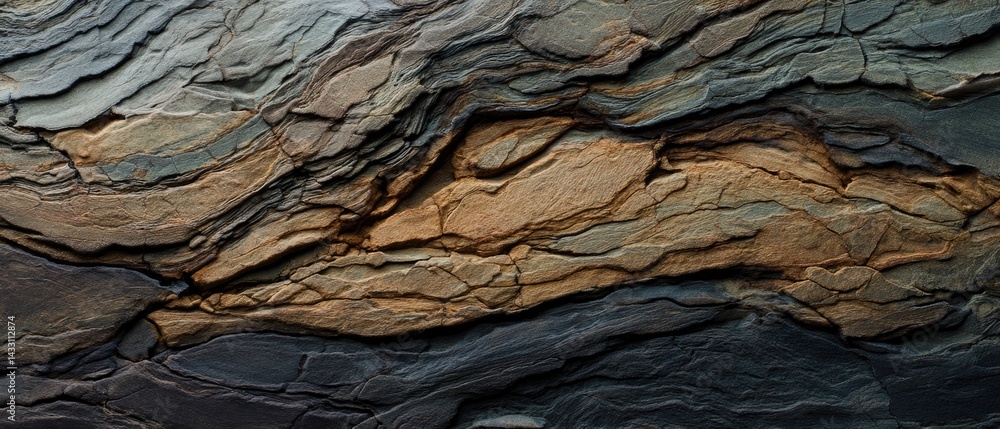 Poster geology fossil strata concept. textured surface resembling a natural stone formation with intricate 