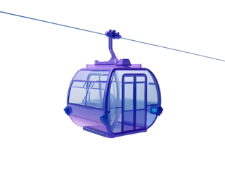 cable car in the mountains