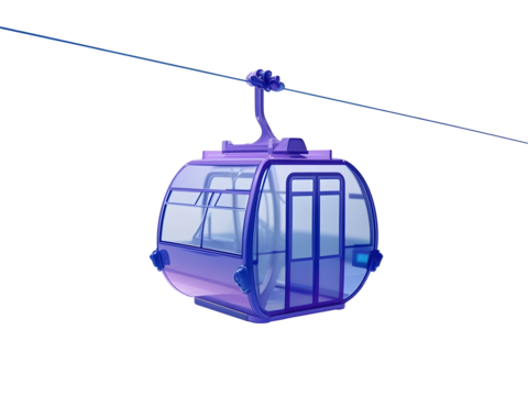 cable car in the mountains