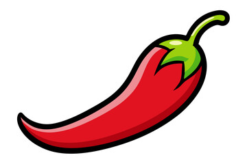 red hot chili pepper vector illustration 