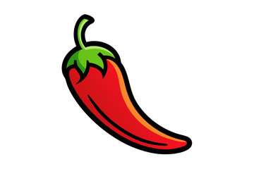 red hot chili pepper vector illustration 