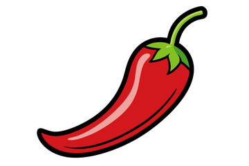 red hot chili pepper vector illustration 