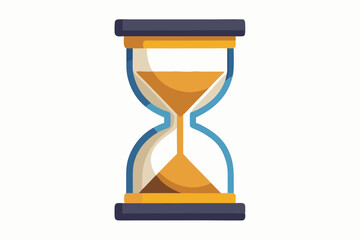 hourglass vector illustration  white background