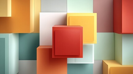 Obraz premium Geometric Abstract Composition